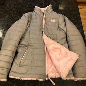 The North Face reversible girls jacket 10/12